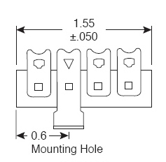 Terminal strip 4 lug