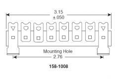 Terminal strip 8 lug