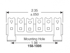 Terminal strip 6 lug