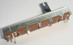 Alpha slide potentiometer, 60mm, linear 10K, PC