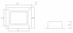 Transformer cover EI96 with legs