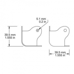 chrome amp corners, 2 leg version