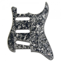 Pickguard Strat 3 SC, 3 ply, black pearl