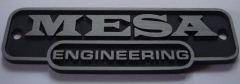 Mesa Boogie Engineering amp & cab name plate, 13,4 x 3,9 cm